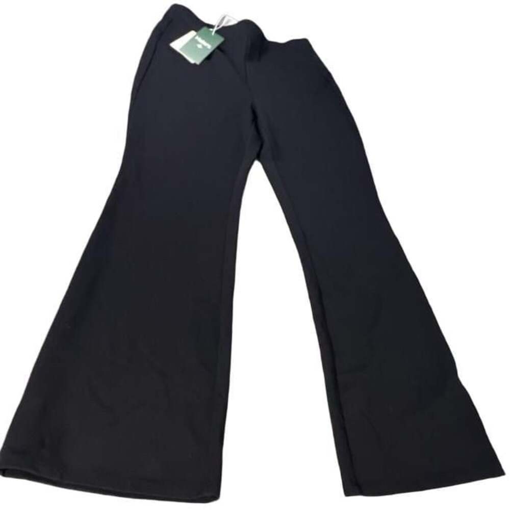 Halara High Waisted V-Crossover Casual Flare Pants Black